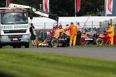 Max Verstappen beendete das Training in der Streckenbegrenzung