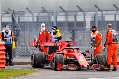 Sebastian Vettel und sein Ferrari
