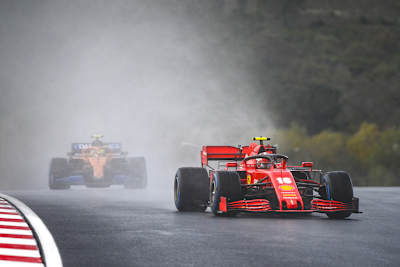 Sebastian Vettel und Charles Leclerc