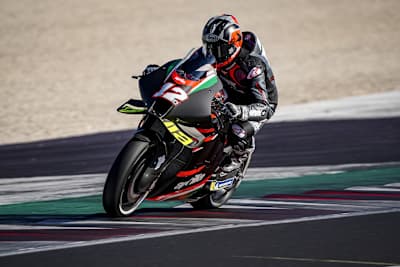 Aprilia-Neuzugang Maverick Viñales in Aktion