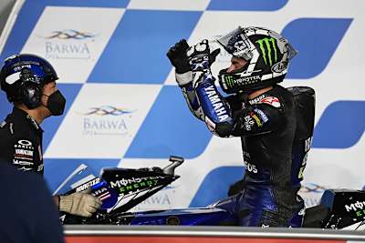 Maverick Viñales jubelt über Platz 3