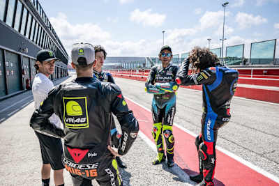 Nach dem Training tauschten sich die GP-Asse aus 