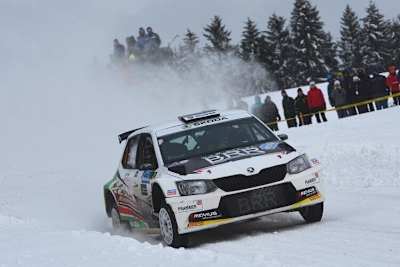 Simon Wagner bei der Jännerrrallye