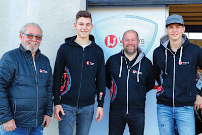 Wilbers, Fetz, Stember und Alt in Oschersleben (v.li)