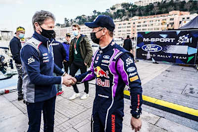 Malcolm Wilson (li.) und Sébstien Loeb