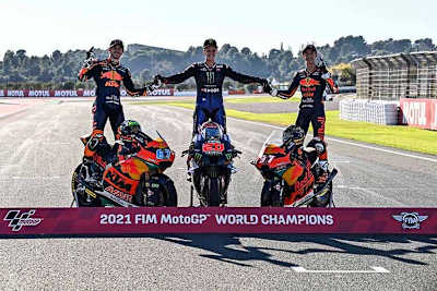 Die Weltmeister Gardner, Quartararo und Acosta