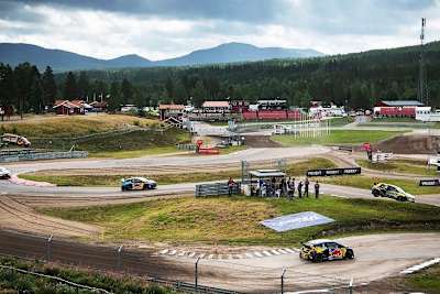 Der Rallycross-Parcours in Höljes
