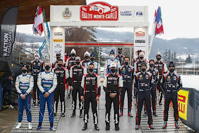 Die WM-Saison 2022 wird mit der 90. Rallye Monte Carlo eröffnet