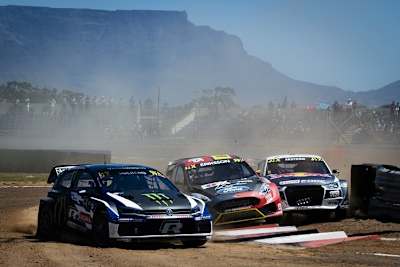 Action bei der Rallycross-Weltmeisterschaft