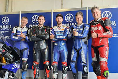 Alle versammelt beim Yamaha Track Day