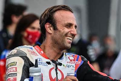 Johann Zarco konnte nach dem Crash schnell wieder lachen