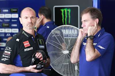 Massimo Meregalli mit Yamaha-Rennleiter Lin Jarvis