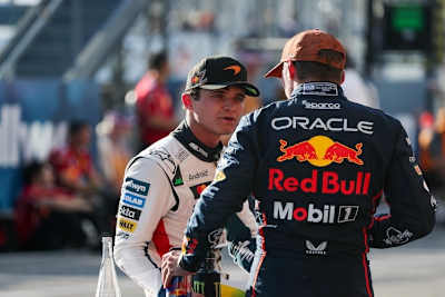 Lando Norris und Max Verstappen