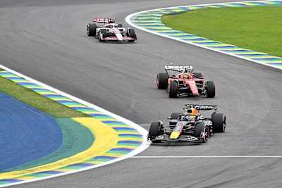 Max Verstappen in Brasilien vor Lewis Hamilton und Esteban Ocon