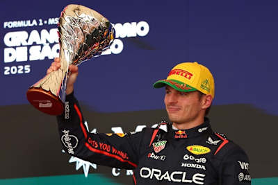 Max Verstappen fuhr in Brasilien aus der Boxengasse zu Platz 3