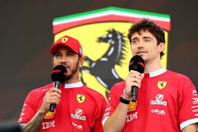 Lewis Hamilton und Charles Leclerc