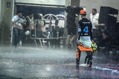Lando Norris im brasilianischen Regen 2024