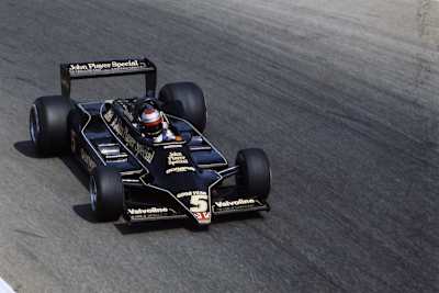 1978: Mario Andretti mit dem Lotus 79 in Monza
