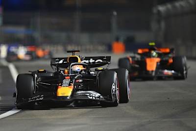 Max Verstappen vor Lando Norris