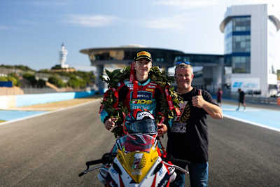 300er-Weltmeister Benat Fernandez und Team#109-Boss Paul Tobin