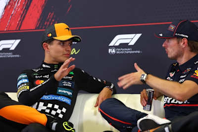 Lando Norris und Max Verstappen