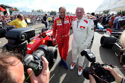 Gerhard Berger and Dr. Helmut Marko
