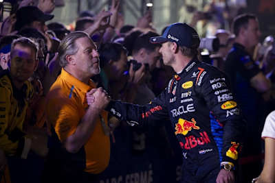 Zak Brown und Max Verstappen