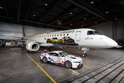 Die Embraer E190-100LR im DTM-Design