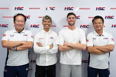 Somkiat Chantra und Jake Dixon (mi) bilden das Honda-Werksduo in der SBK-WM-2026