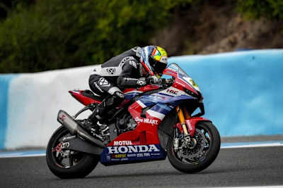 Ryan Vickers beim Superbike-Test in Jerez