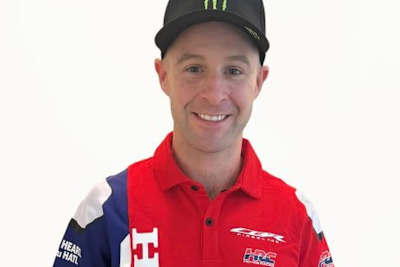 Ungewohnt: Jonathan Rea in den Farben der Honda Racing Corporation