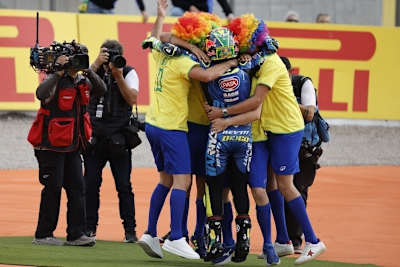 Jubelstimmung: Diogo Moreira steigt als Moto2-Champion in die MotoGP auf