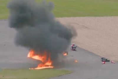 Ducati in Flammen