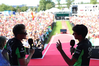 Hülkenberg (l.) und Bortoleto in Monza