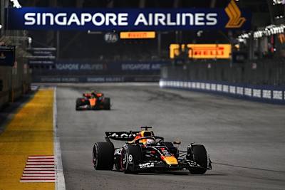 Hauptsache vor McLaren: Max Verstappen in Singapur