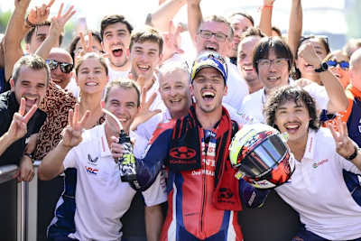 Podestplatz 2 mit Honda für Joan Mir