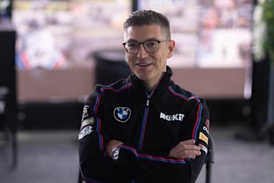 BMW-Technikchef Chris Gonschor (li.) mit dem zukünftigen Testfahrer Michael van der Mark