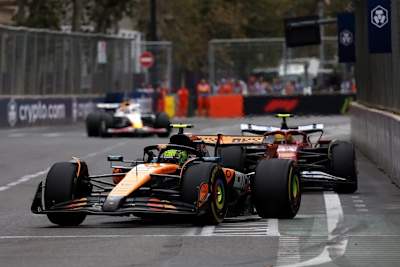 Lewis Hamilton schaffte es nicht an Lando Norris vorbei