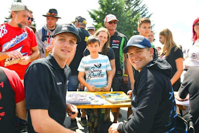 Florian Alt (li.) und Hannes Soomer in Schleiz