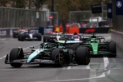 Nico Hülkenberg hing lange hinter dem Aston Martin von Lance Stroll fest