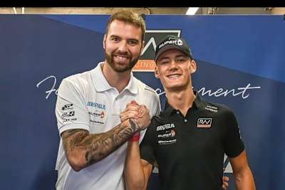 Teammanager Javi Martinez mit Zonta van der Goorbergh (re.)