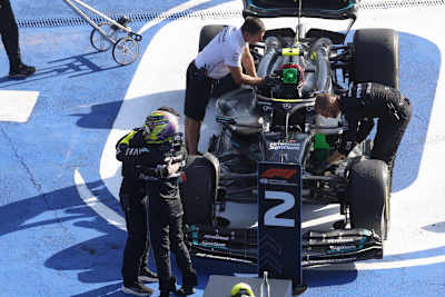 George Russell und Lewis Hamilton