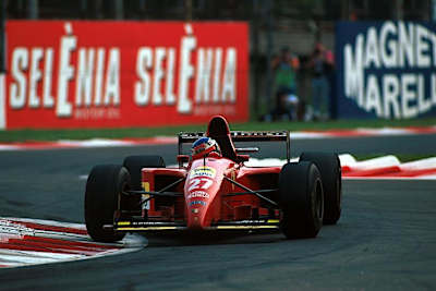 Jean Alesi mit seinem Ferrari 1995 in Monza