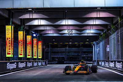 Lando Norris in der Tunnel-Passage