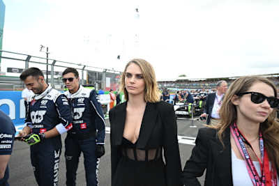 Cara Delevingne beim britischen Grand Prix in Silverstone