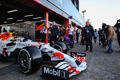 Max Verstappen im Honda mit Arigato-Bemalung