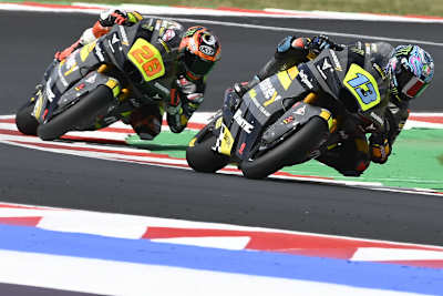 Celestino Vietti vor dem überraschen starken Niccolò Antonelli