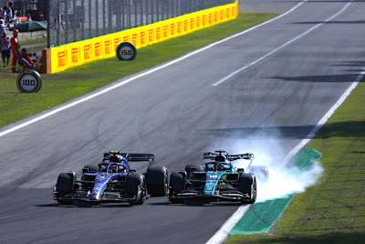 Nicholas Latifi (links) im Kampf mit Lance Stroll