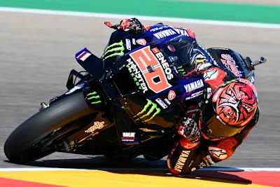Fabio Quartararo: Voller Körpereinsatz in Aragón