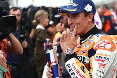 Ein gut gelaunter Pole-Setter: Marc Márquez